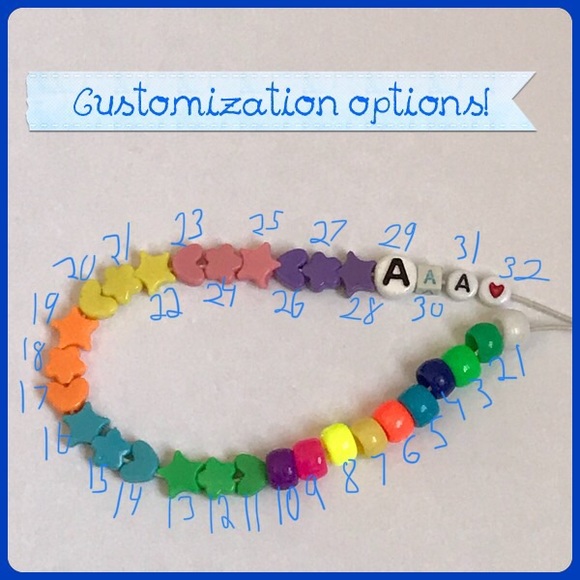 🐠 3 for $15 🐠 90’s inspired custom pony bead - Picture 2 of 8